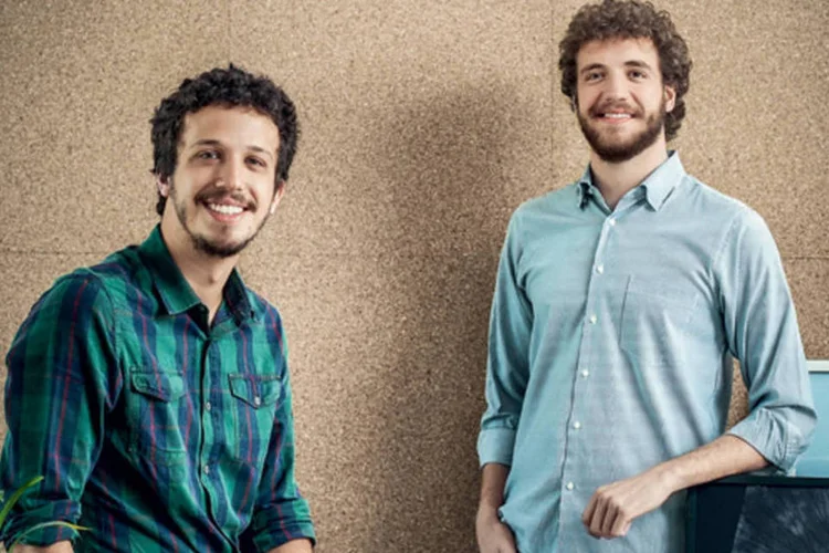 Luca Parise e Bruno Mengatti, do Nail on Wall: venda de quadros (Julia Rodrigues / EXAME PME)