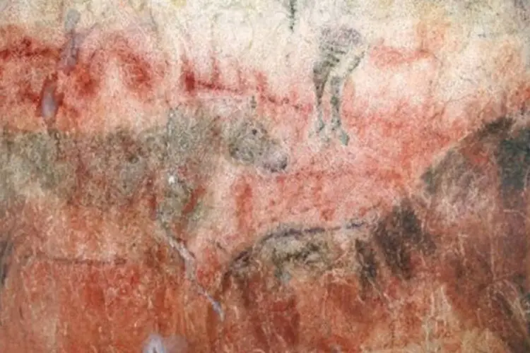 Arte rupestre: novas datações das cavernas de Ardales, Maltravieso e Pasiega certificam uma antiguidade até então insuspeitada para as origens da atividade artística (Rodrigo de Balbín Behrmann/AFP)