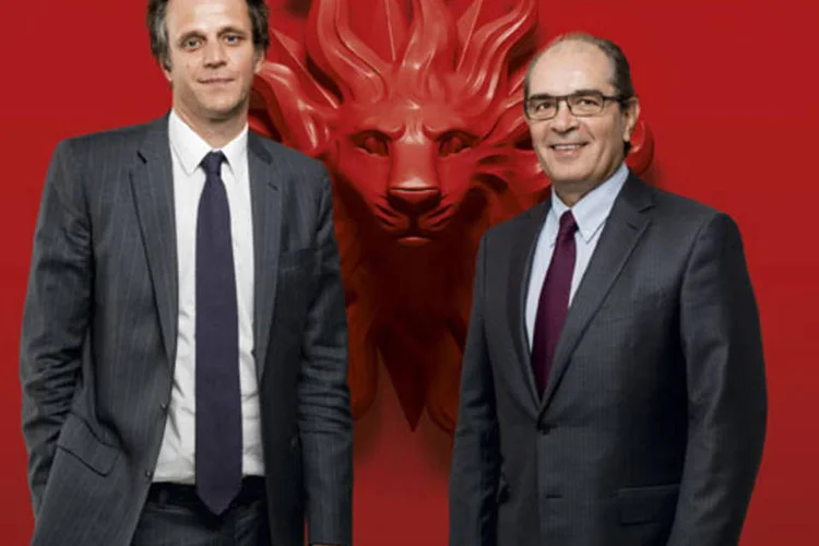 Publicis: Arthur Sadoun, CEO mundial da Publicis Worldwide (esq.), e Roberto Lima, presidente da Publicis Worldwide no Brasil (Thiago Antonovas/divulgação)