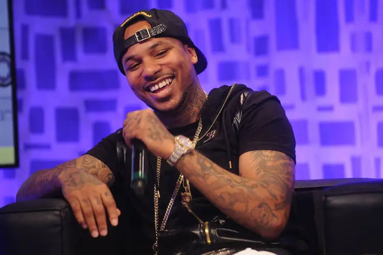 
	Artista hip hop, o rapper Chinx em entrevista: com 31 anos, ele foi atingido por v&aacute;rios disparos e morreu pouco depois
 (Brad Barket/Getty Images)