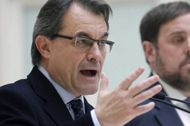 O recém-eleito presidente da Catalunha, Artur Mas: o pacto alcançado entre as duas legendas permitirá a Mas a realização de um referendo sobre a soberania da Catalunha (REUTERS)