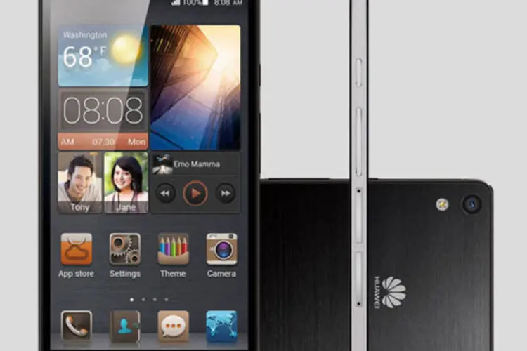 Novo smartphone Huawei Ascend P6, considerado o mais fino do mundo (Divulgação)