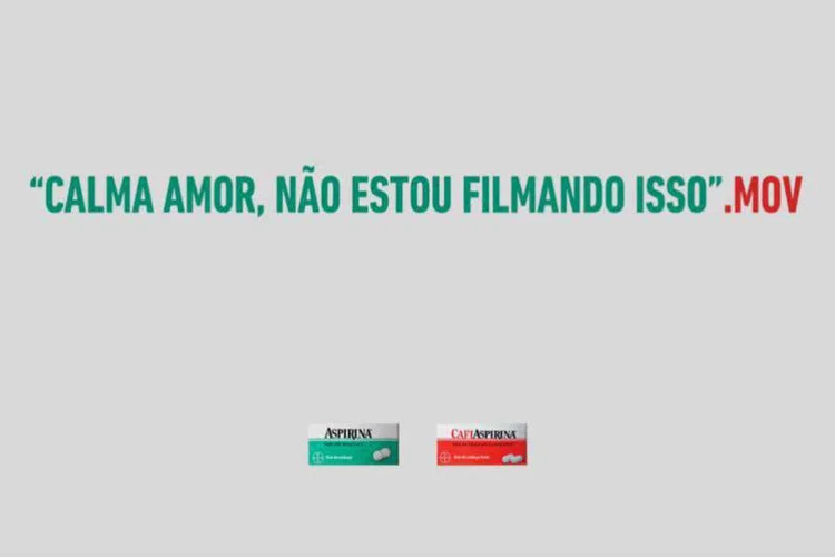 Campanha da Aspirina, criada pela AlmapBBDO: pessoas consideraram a campanha machista (Reprodução)