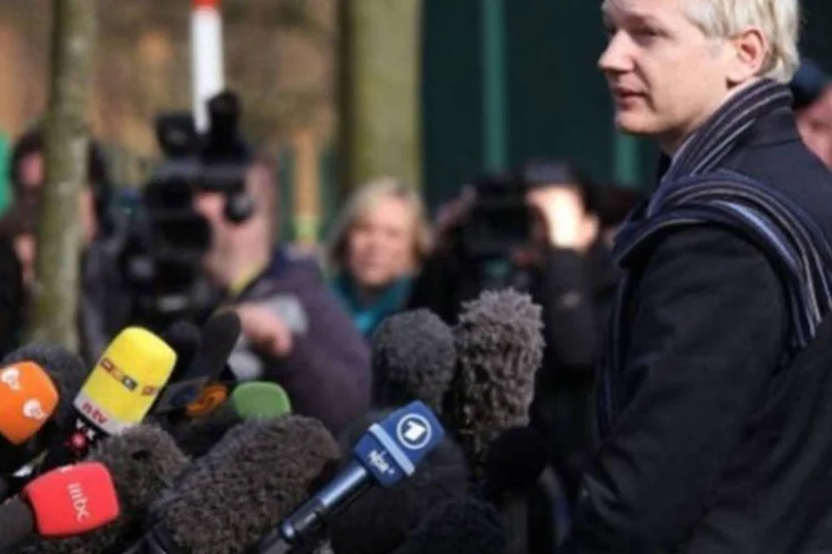 
	Julian Assange: asilado na embaixada do Equador em Londres, Assange fez esta declara&ccedil;&atilde;o durante uma videoconfer&ecirc;ncia para evento em S&atilde;o Paulo
 (Getty Images)