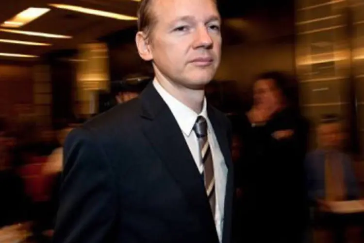 Julian Assange em foto de 23 de outubro de 2010
 (Leon Neal/AFP)