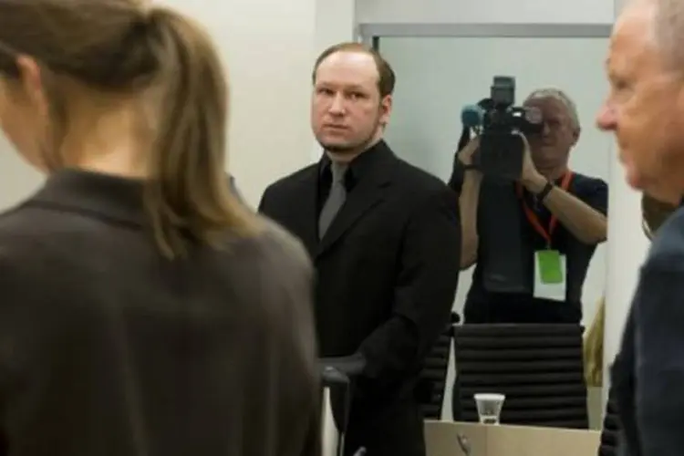 As declarações de Breivik provocaram um murmurinho de desaprovação entre o público (©AFP / Junge, Heiko)