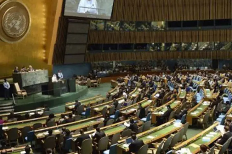 
	Assembleia da ONU: o Ir&atilde; nega as acusa&ccedil;&otilde;es das pot&ecirc;ncias ocidentais de que seu programa nuclear busque uma arma at&ocirc;mica
 (Eric Feferberg/AFP)