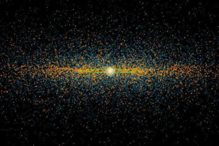 Asteroide: o objeto espacial passará próximo ao planeta depois de ter se esquivado do Sol e, em seguida, continuará seu caminho até Júpiter, antes de voltar para o centro do Sistema Solar (Divulgação/NASA/Divulgação)