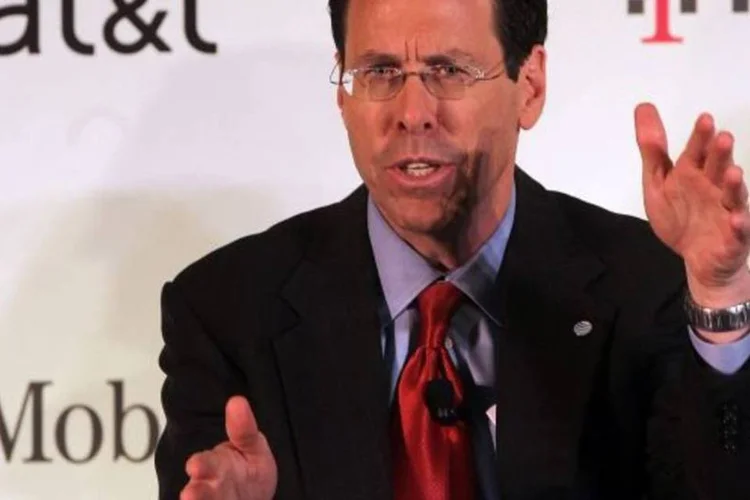 Randall Stephenson, CEO da AT&T: Acredita-se que sua empresa esteja pagando demais pela T-Mobile (Getty Images)