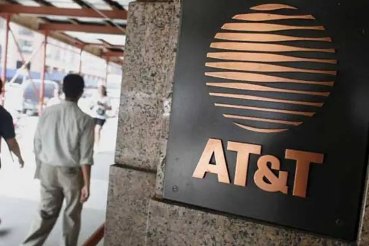 Sede da AT&T, em Nova York: lucro da empresa superou as estimativas (Michael Nagle/Getty Images)