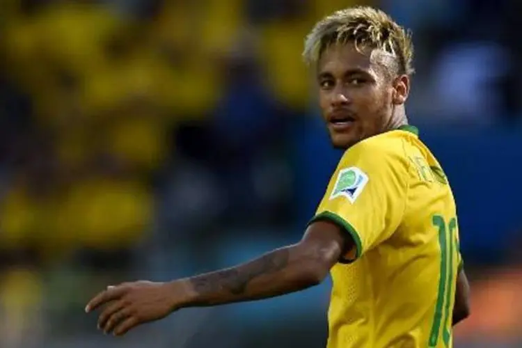 Neymar: Colômbia e Brasil jogam na sexta por uma vaga nas quartas de final da Copa (Fabrice Coffrini/AFP)