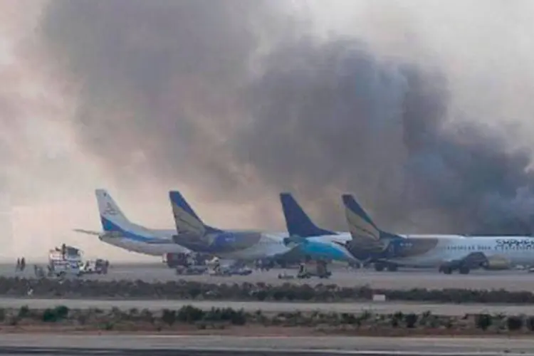 Ataque ao Aeroporto Internacional Jinnah de Karachi (Rizwan Tabassum/AFP)