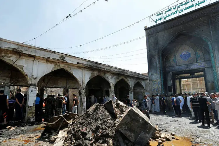 
	Novo atentado: no domingo passado, um atentado com um &ocirc;nibus-bomba em Bagd&aacute; provocou a morte de 292 pessoas
 (Thaier Al-Sudani / Reuters)