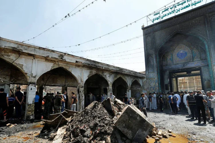 
	Atentado: nos &uacute;ltimos dias, alguns atentados foram registrados em Bagd&aacute;, o mais grave deles na v&eacute;spera do Eid al-Adha, que deixou 16 mortos e 39 feridos
 (Thaier Al-Sudani / Reuters)