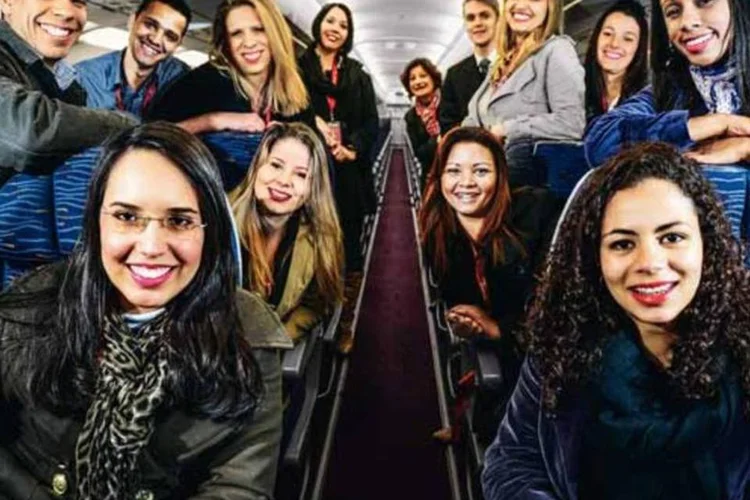 Atendentes da Avianca: eles ganharam viagens para que entendessem  melhor os clientes (Alexandre Battibugli/EXAME.com)