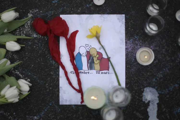 
	Bruxelas: foi stabelecido um v&iacute;nculo formal entre os atentados mais sangrentos da hist&oacute;ria da Fran&ccedil;a e da B&eacute;lgica
 (Christopher Furlong / Getty Images)