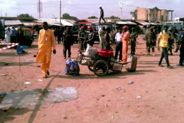 Cenário de atentado terrorista em Kano, na Nigéria (Aminu Abubakar/AFP)