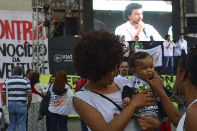 Ato em defesa do Estatuto da Criança e do Adolescente, em SP (Rovena Rosa/ABr)