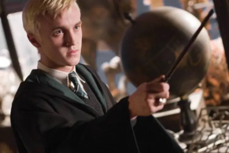 Ator Tom Felton como Draco Malfoy, personagem de Harry Potter (Divulgação)