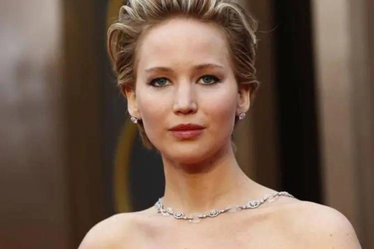 Atriz Jennifer Lawrence durante cerimônia do Oscar, em 2 de março (Lucas Jackson/Reuters)