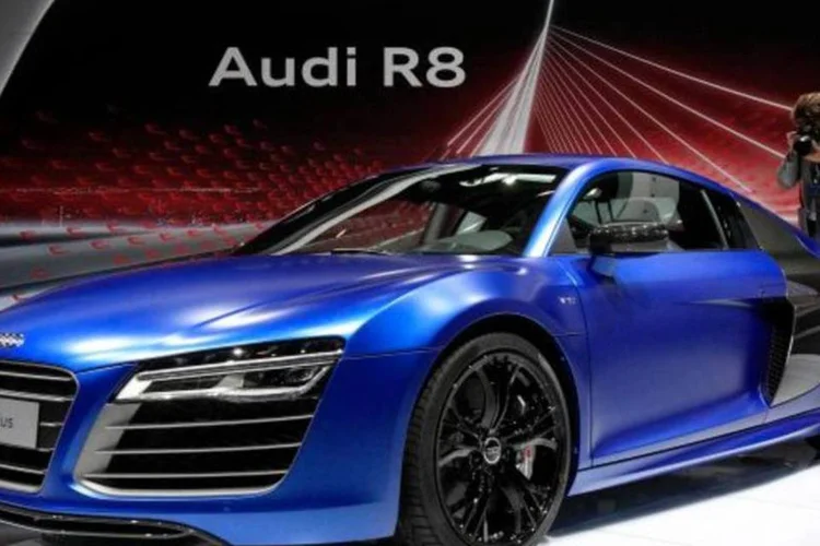 Modelo R8 em exposição, da Audi (Sergei Karpukhin/Reuters)