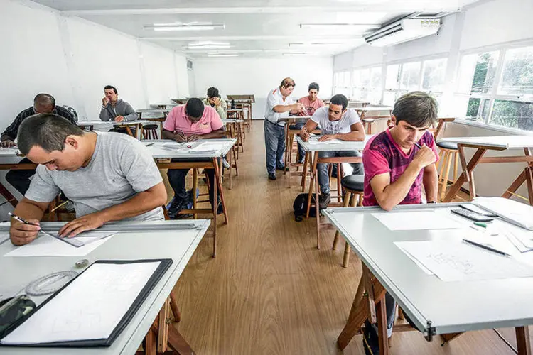 Ser Educacional: empresa registrou matrículas de 46,1 mil novos alunos de graduação ante 39,9 mil no mesmo período em 2016 (Germano Lüders/Exame)