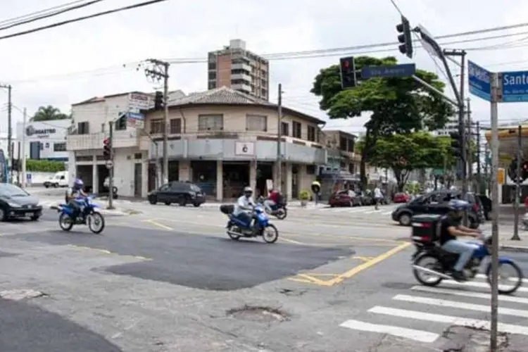 
	Avenida Santo Amaro: o distrito da capital com maior &aacute;rea adicional constru&iacute;da foi Santo Amaro, na zona sul da cidade
 (Ligia Skowronski/VEJA SP)