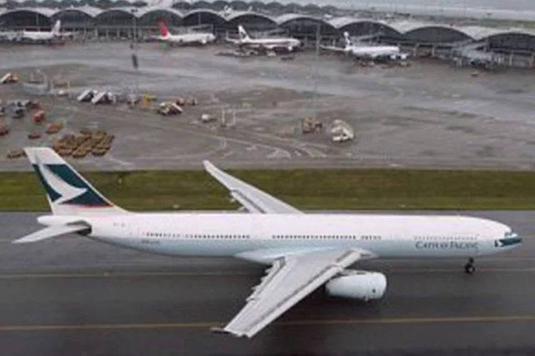 
	Avi&atilde;o da Airbus: encomenda foi avaliada em 17 bilh&otilde;es de d&oacute;lares
 (©AFP/Pool/Arquivo / Mike Clarke)