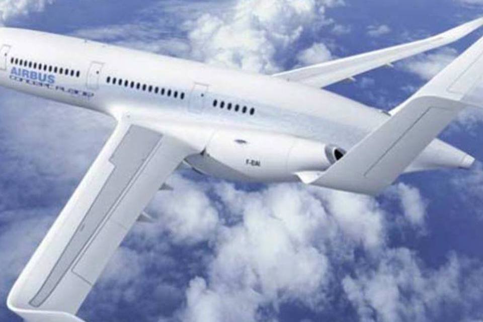 Airbus mostra avião do futuro
