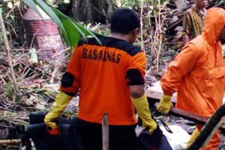 O avião caiu perto da montanha de Bohorok, noroeste de Medan
 (AFP)