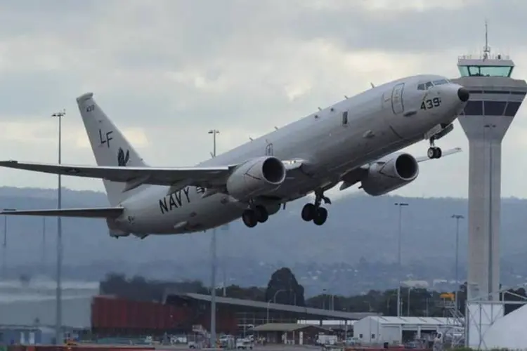 Avião  P-8 Poseidon, da marinha dos Estados Unidos (Greg Wood/Getty Images)