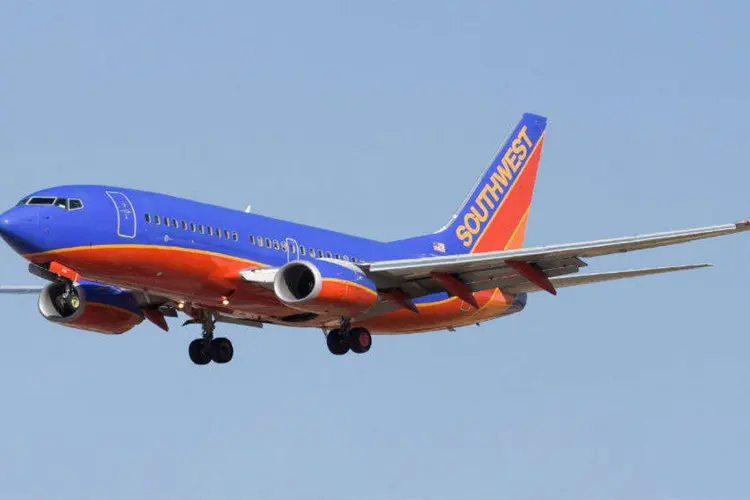 
	Avi&atilde;o da Southwest Airlines: Southwest e suas concorrentes americanas est&atilde;o vasculhando os pa&iacute;ses em desenvolvimento atr&aacute;s de avi&otilde;es de segunda m&atilde;o
 (Altair78/Wikimedia Commons)