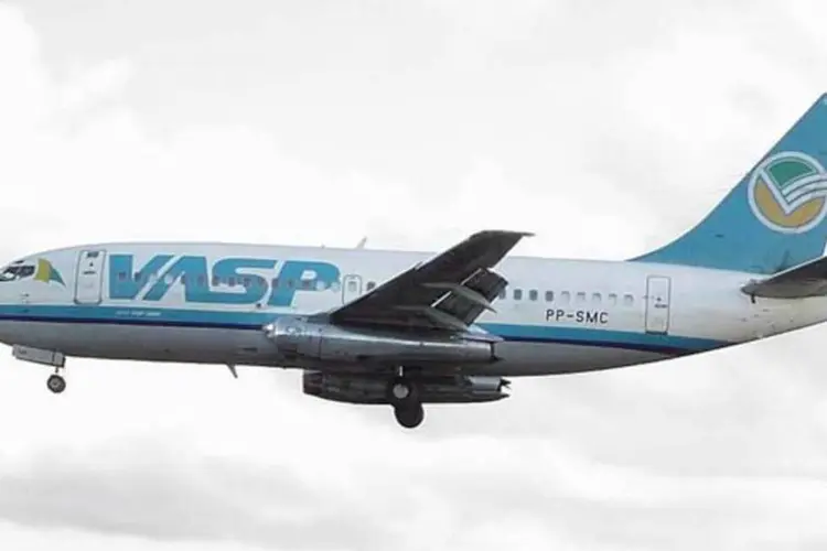 Avião da Vasp: parte da memória da empresa vai a leilão na próxima semana (Arquivo/EXAME)