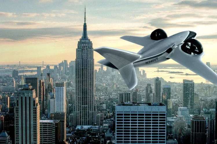 TriFan 600: o avião teria três ventiladores de duto e um design futurista (Divulgação/XTI Aircraft)