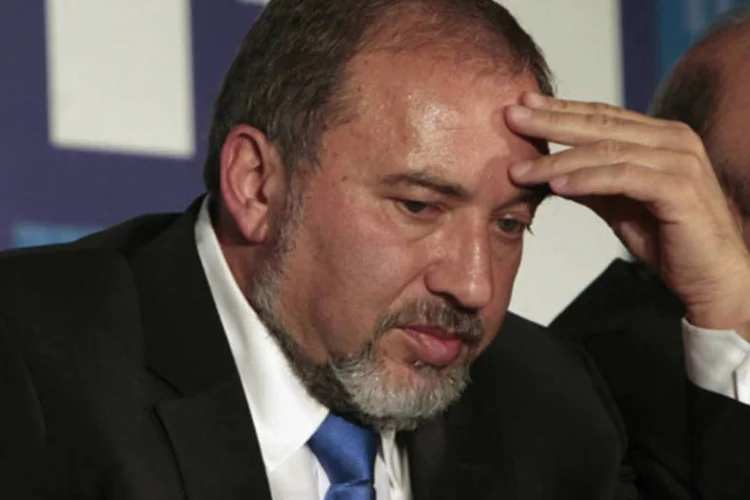 O ex-chanceler israelense, Avigdor Lieberman: Lieberman concorre como número dois de Likud Beiteinu, uma lista conjunta do partido ultranacionalista que lidera (REUTERS)