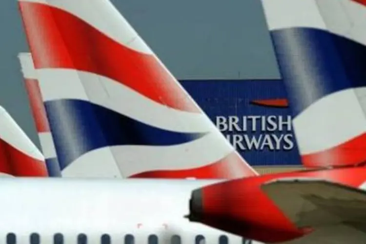 British Airways: entre as empresas também aparecem a montadora Porsche, a manufatureira Caterpillar e a energética RWE npower (Adrian Dennis/AFP)