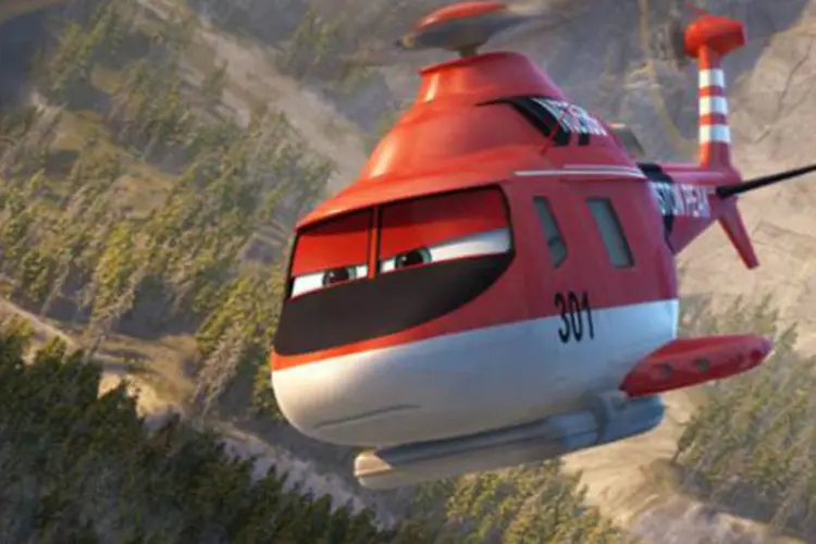 O helicóptero Blade Ranger em "Aviões 2: Heróis do Fogo ao Combate" (Reprodução / Facebook Disneys Planes)