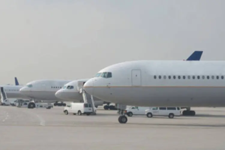 
	Avi&otilde;es estacionados em aeroporto: a companhia transporta mais de 4 milh&otilde;es de passageiros
 (Getty Images)