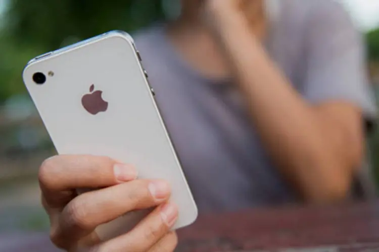 iPhone, da Apple: fatia de mercado da companhia da Califórnia subiu de 39,2% em abril para 40,4% em julho (Craig Warga/Bloomberg)