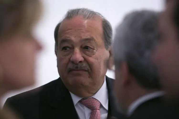
	Carlos Slim: a empresa de Slim possui cerca de 80% do mercado de linha fixa
 (Susana Gonzalez/Bloomberg)