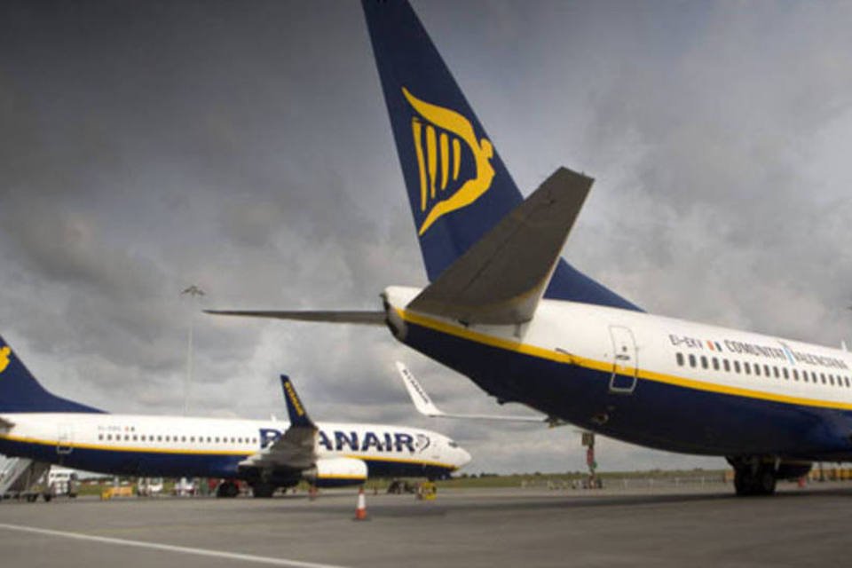 Ryanair: segundo sindicato, a greve pode causar nesse dia "interrupções de voos" ou "substanciais perdas econômicas" para a companhia aérea (Simon Dawson/Bloomberg)