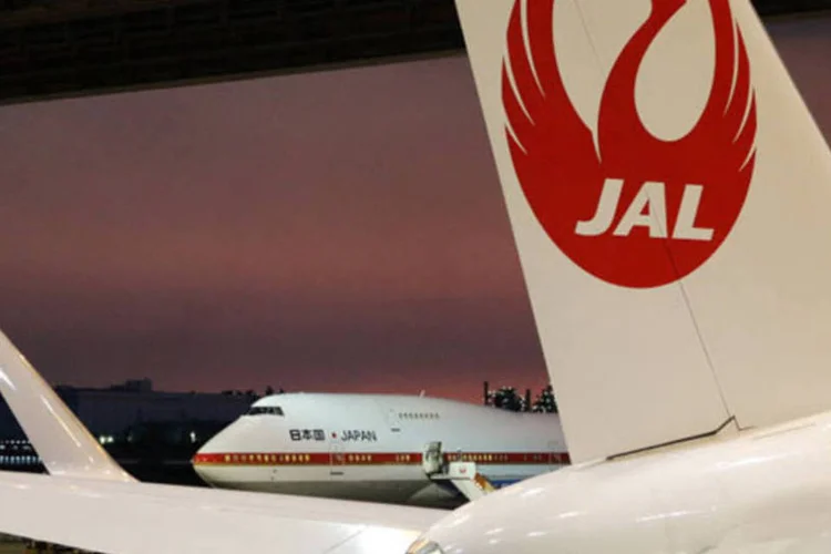 
	Avi&atilde;o da Japan Airlines: incidente acontece quase um ano depois da Japan Airlines e da All Nippon Airways manterem em solo suas frotas de 787
 (Yuriko Nakao/Bloomberg)