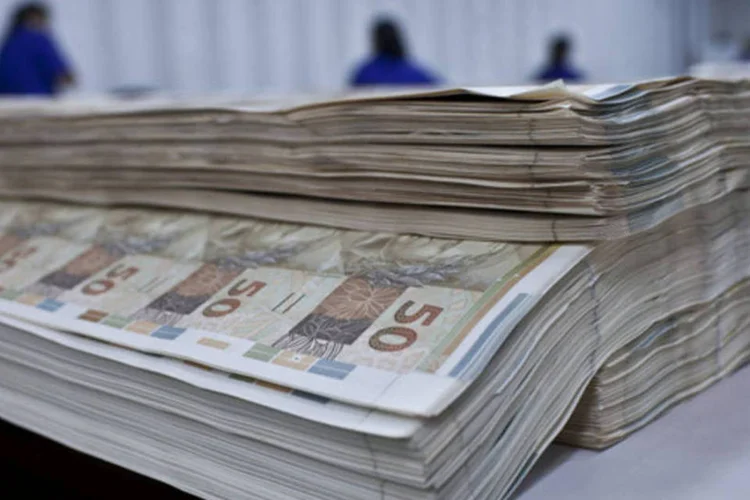 
	Notas de 50 reais sendo impressas na Casa da Moeda, no Rio de Janeiro
 (Dado Galdieri/Bloomberg)