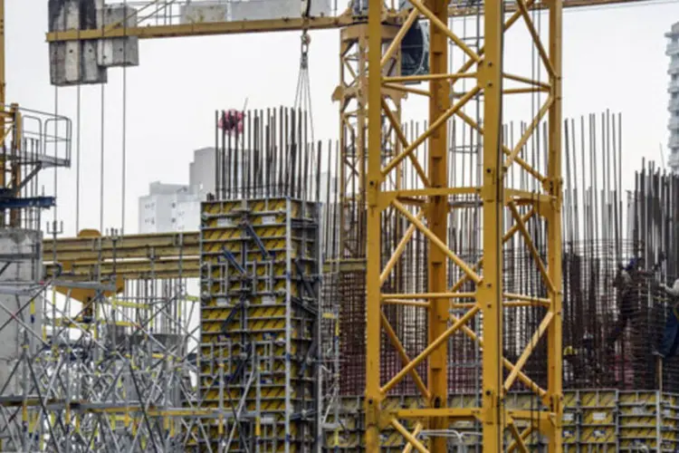 Obras no empreendimento Parque da Cidade, de desenvolvimento da Odebrecht, em São Paulo (Paulo Fridman/Bloomberg)