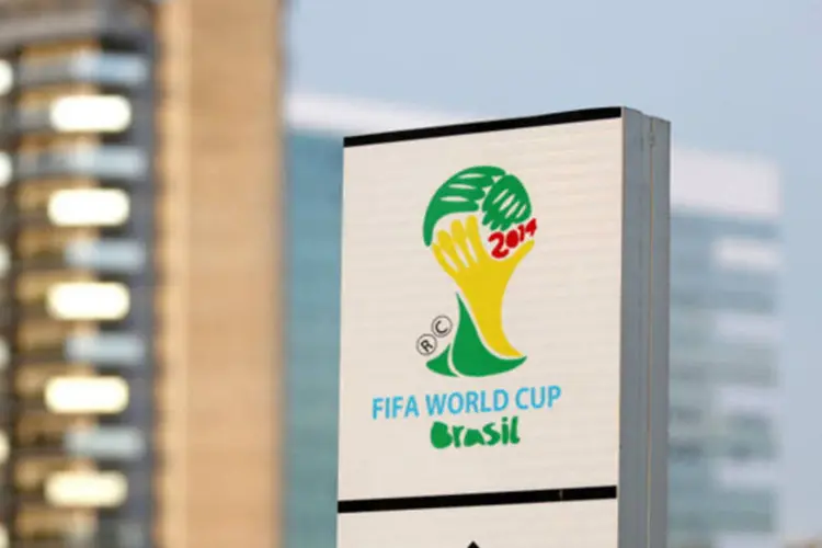 
	Copa do Mundo de 2014:&nbsp;publicidade foi vista como propaganda positiva de compromissos que a Uni&atilde;o n&atilde;o conseguiu cumprir
 (Gregg Newton/Bloomberg)