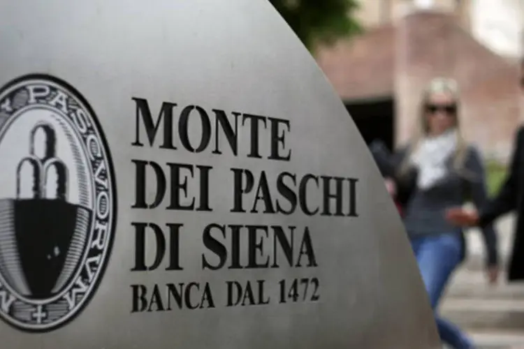 Monte dei Paschi: na Bolsa de Milão, o título BMPS está suspenso desde a sexta-feira (Alessia Pierdomenico/Bloomberg)