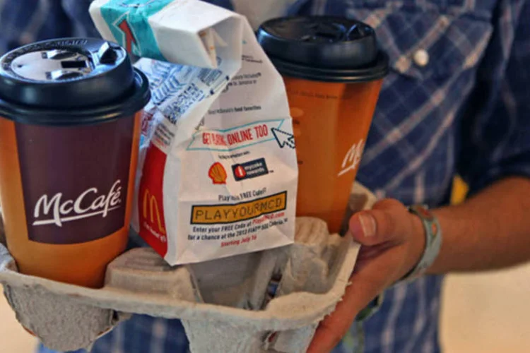 McCafe do McDonald's: sanduíche com bife, ovo e queijo com cebolas grelhadas tem 540 calorias, 10 a menos do que um Big Mac (Tim Boyle/Bloomberg)