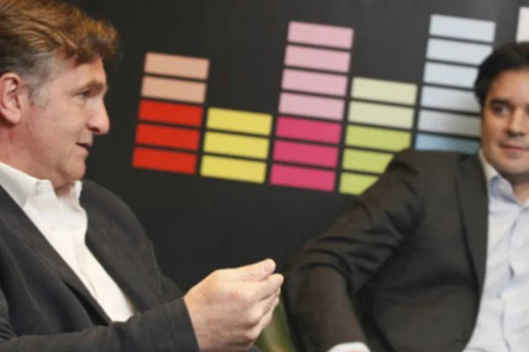 Axel Dauchez, CEO do Deezer (à esq.), e Mathieu Le Roux, diretor do serviço para a América Latina (Divulgação)