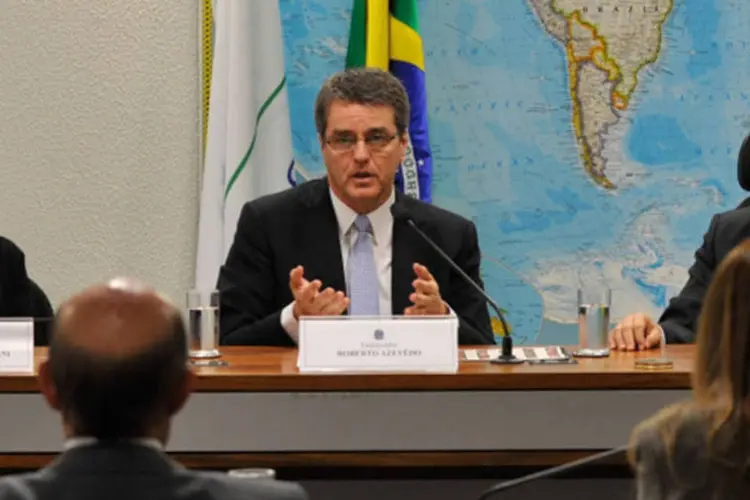 Primeiro brasileiro eleito diretor-geral da Organização Mundial do Comércio (OMC), o embaixador Roberto Carvalho de Azevêdo: para Azevêdo, o Brasil apresenta condições de atuar em “várias frentes”. (Antonio Cruz/ABr)