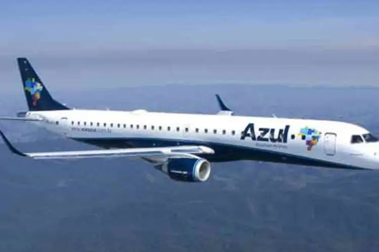 Avião da Azul: em 2010, a empresa dobrou de tamanho em relação a 2009 (Divulgação/EXAME.com)